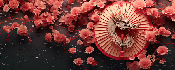 Dragon Umbrella - Beautiful Decoration - Asian-inspired design