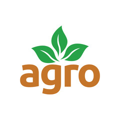 farm logo template. Logo template for agro company on white background