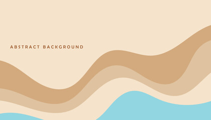 Sea waves layer vector background illustration. Sea beach vector illustration.