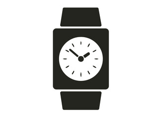 Sleek and modern, this hand watch vector boasts a minimalist design with a black stainless steel case and a sleek leather strap, perfect for any occasion