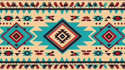 Ethnic seamless pattern in native style.


