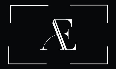 AE,EA, A, E, Abstract Letters Logo Monogram