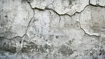 Photo sur Plexiglas Mur chinois Grunge concrete cement wall with crack in industrial building, great for your design and texture background