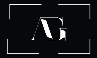 AG, GA, A, G, Abstract Letters Logo Monogram