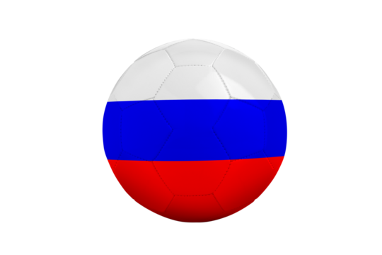Soccer balls with team flags, Euro 2016. Group B, Russia - Powered by Adobe