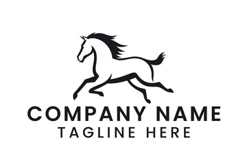  horse Minimal Vector Logo Design Tshirt Sublimation Illustration design	