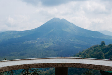 Fototapeta na wymiar Beautiful view of Batur volcano in the morning 