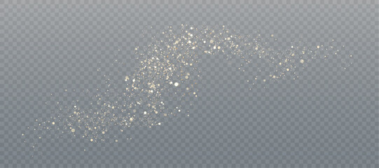 Vector background with bokeh effect and sparkles on a transparent background. An elegant combination of blurry points of light and shimmering particles creates an atmosphere of magic and celebration. © Valeriia