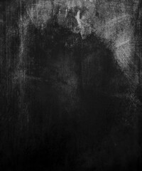 Dark grunge scratched horror background, old damaged wall - 750587477