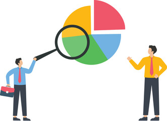 Investment asset allocation and rebalance, Businessman investor or financial planner standing on ladder concept,

