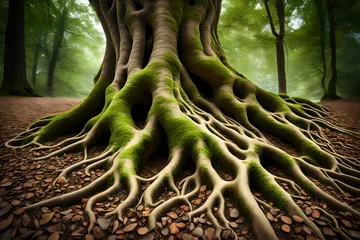 Fotobehang Tree roo © MSohail