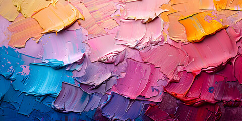Oil paints on an artists palette idea for a splash screen or abstract wallpaper AI generated
