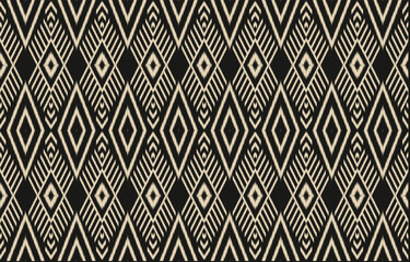 Ethnic abstract ikat art. Aztec ornament print. geometric ethnic pattern seamless  color oriental.  Design for background ,curtain, carpet, wallpaper, clothing, wrapping, Batik, vector illustration.