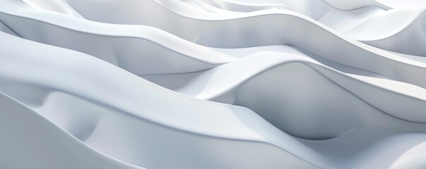 Obraz premium Clean white minimalist background with abstract geometric shapes and lines