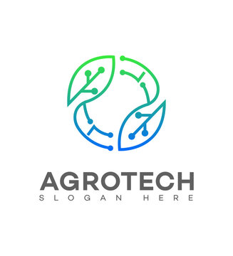Agro Tech Logo Icon Brand Identity Sign Symbol Template 