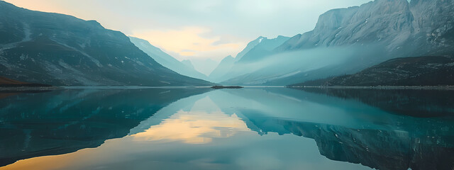 Timeless Reflections: The Still Waters of Dawn