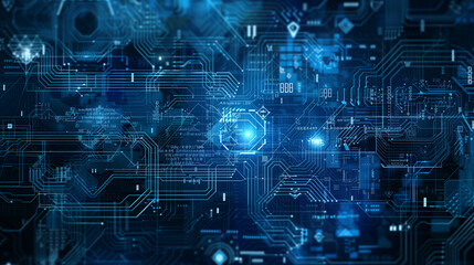 Fototapeta na wymiar futuristic cyber tech wallpaper abstract background