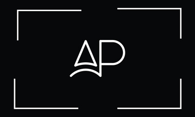 AP, PA, A, P, Abstract Letters Logo monogram