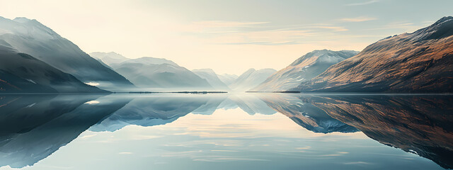 Timeless Reflections: The Still Waters of Dawn