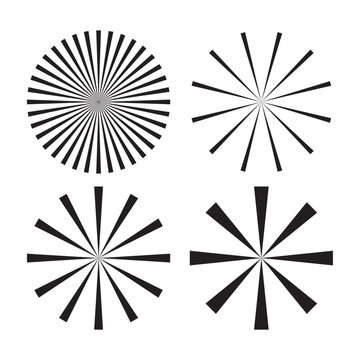 Radial sun burst sun rays starburst, shine sunburst radial, circular shape rays used in star brast background .Isolated on white background in eps 10.