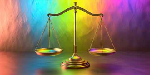 Justice Scale: Balancing Fairness and Equity in Legal Systems Around the World - obrazy, fototapety, plakaty
