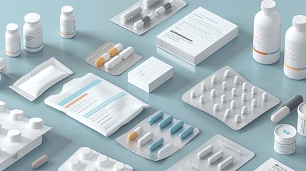 safety and regulation with a detailed photo of controlled substances securely packaged, highlighting their secure handling.