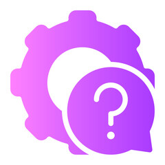 customer question gradient icon