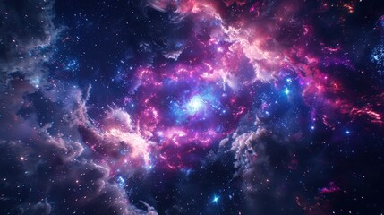 beautiful night space and astronomy