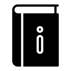 guidebook glyph icon