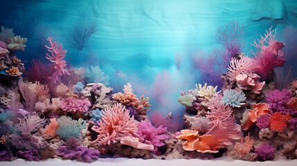 Fototapeta na wymiar Coral reef underwater abstract background marine ecosystem underwater sea view