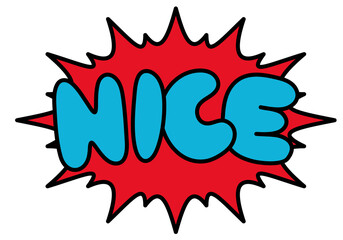 Nice retro design lettering. Inspirational word. Motivational word. Comic book explosion lettering style. Bubble letters typography. Inscription for t-shirts, posters, cards, label, sticker.