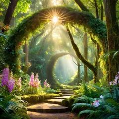 Gordijnen Enchanted Forest Ceremony © Exzellenz Design