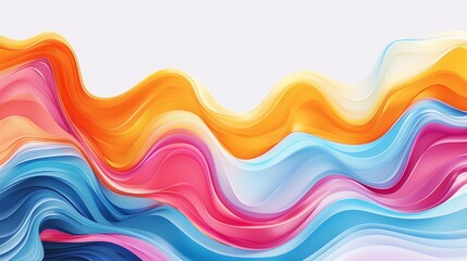 Wave pattern, bright colors for backgrounds, posters, wallpapers. generate ai