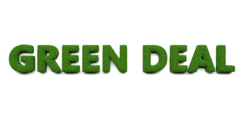 green deal concept of european union - 3d illustration