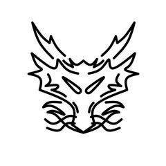 Head of dragon illustration 