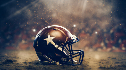 American football concept of Super Bowl and American