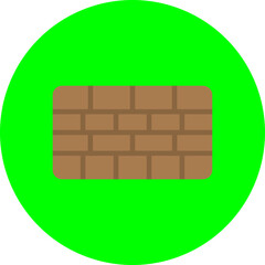 Firewall Flat Circle Icon
