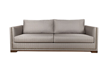 Cushioned three-seater armchair and sofa for the living room.