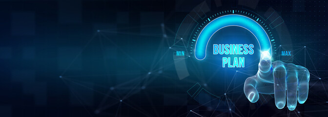 Business plan concept. 3d illustration © TenPixels