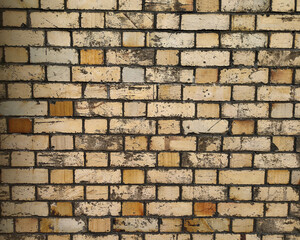 Multi colour brick wall
