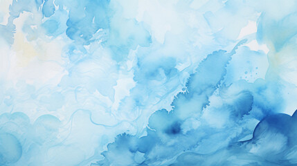 Blue background of serene watercolors