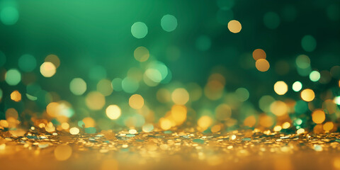 St. Patrick&rsquo;s Day. Green background. Clover, shamrock. Card template, party invitation design. Banner.