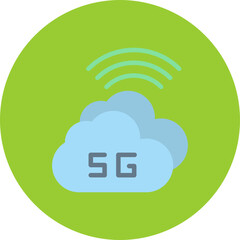 5G-47 Flat Circle Icon