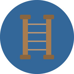 Ladder Flat Circle Icon
