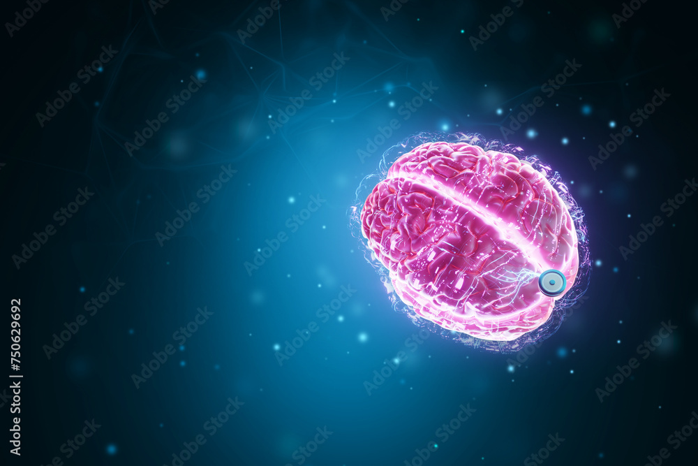 Poster a chip implanted in the brain, neurotechnology, a microprocessor connected electrically to human neu