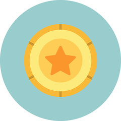 Badge Flat Circle Icon