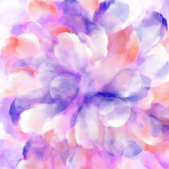 watercolor abstract color background. the petals of an open flower.