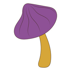 Groovy Mushroom Illustration
