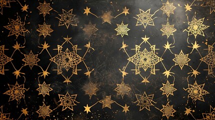 Photo islamic decoration background with arabic lantern crescent islamic pattern with copy space 