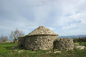 old house in the countryside: Pinnetta. Shepherd's hut. Between Giave and Bonorva. SS, Sardinia....